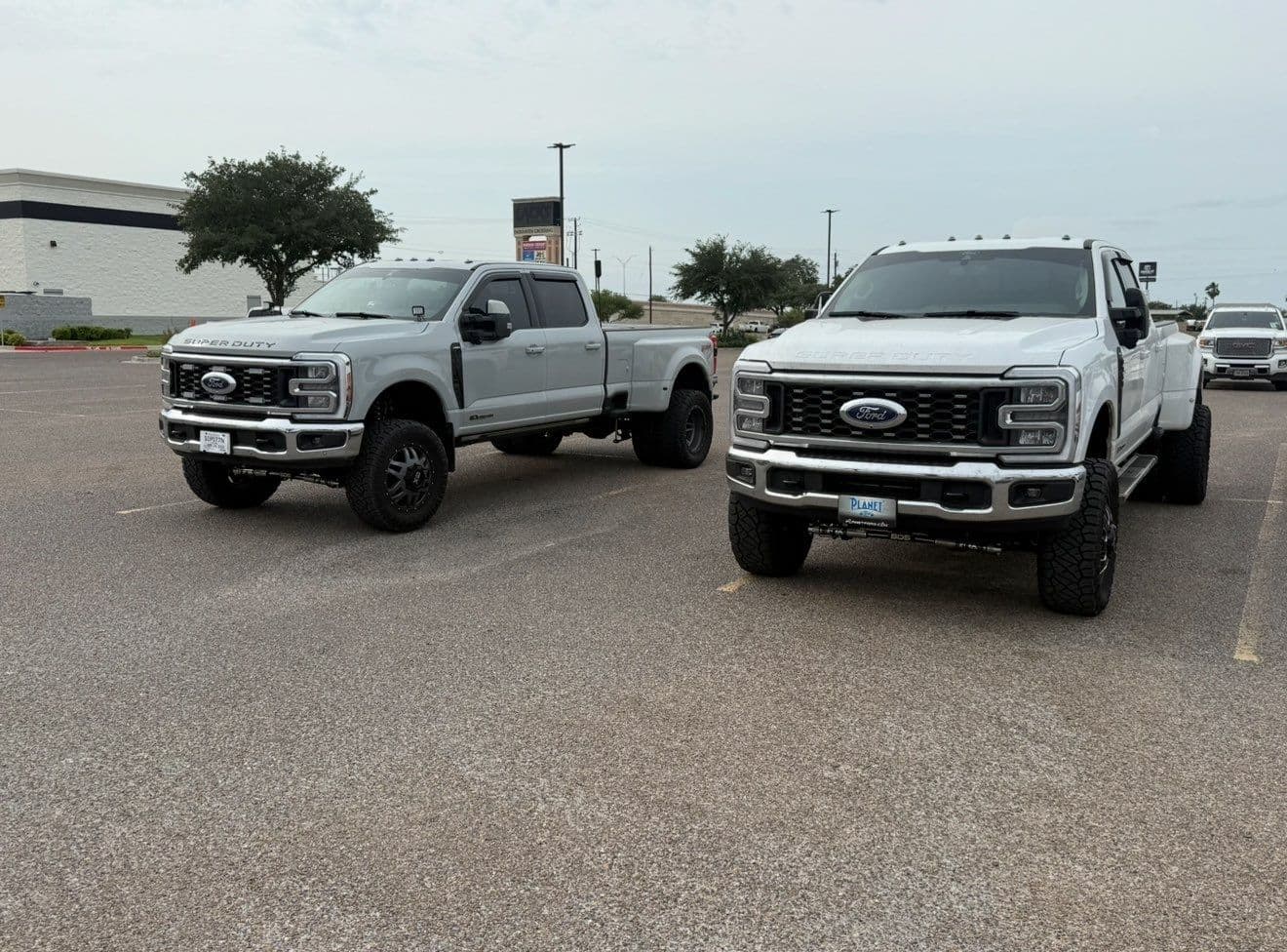 First Response Restoration branded Ford F-250 Super Duty trucks — Houston TX water damage restoration fleet